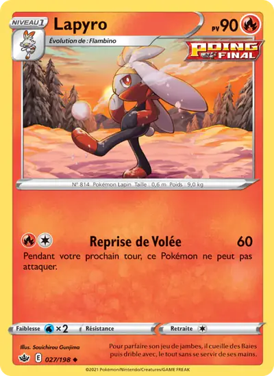 Image de la carte Pokemon Lapyro 027/198