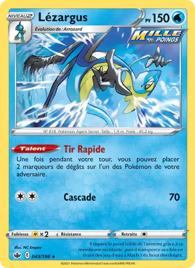 Image de la carte Pokemon Lézargus 043/198