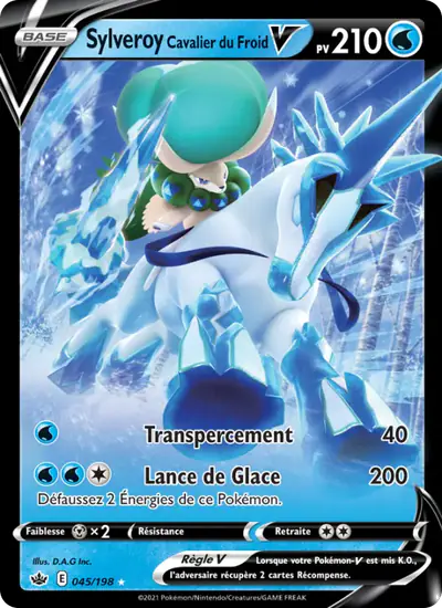 Image de la carte Pokemon Sylveroy Cavalier du Froid V 045/198