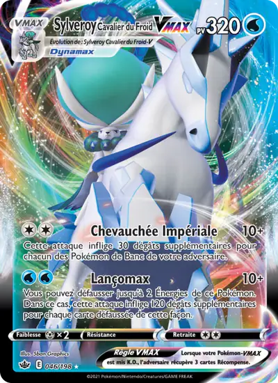 Image de la carte Pokemon Sylveroy Cavalier du Froid VMAX 046/198