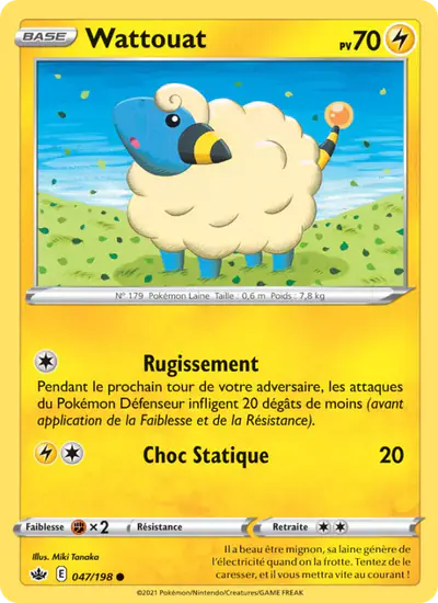 Image de la carte Pokemon Wattouat 047/198