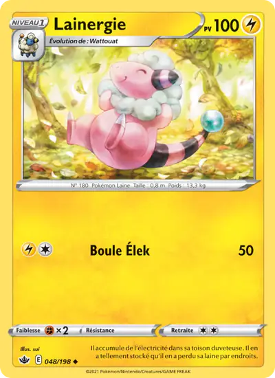 Image de la carte Pokemon Lainergie 048/198