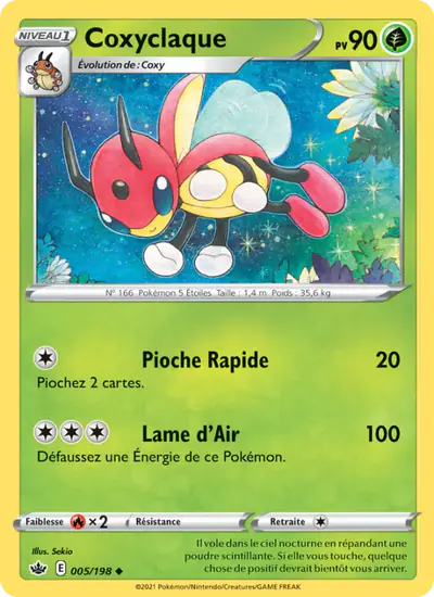 Image de la carte Pokemon Coxyclaque 005/198