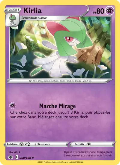 Image de la carte Pokemon Kirlia 060/198