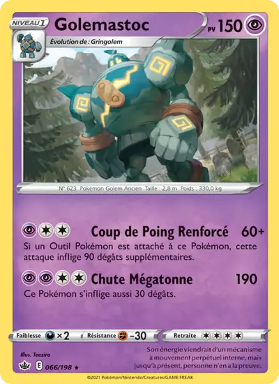 Image de la carte Pokemon Golemastoc 066/198