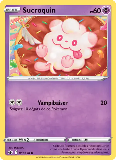 Image de la carte Pokemon Sucroquin 067/198