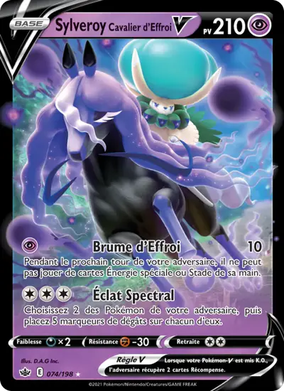 Image de la carte Pokemon Sylveroy Cavalier d'Effroi V 074/198