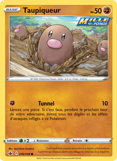 Image de la carte Pokemon Taupiqueur 076/198