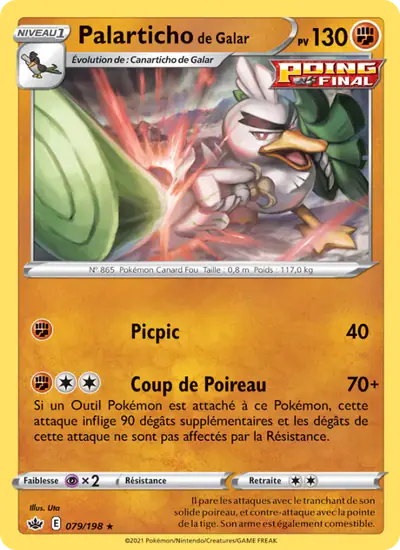 Image de la carte Pokemon Palarticho de Galar 079/198