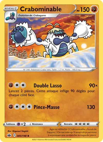 Image de la carte Pokemon Crabominable 085/198