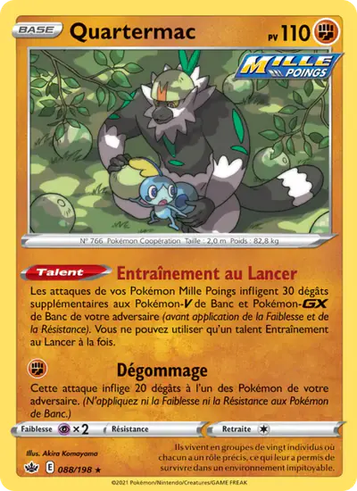 Image de la carte Pokemon Quartermac 088/198