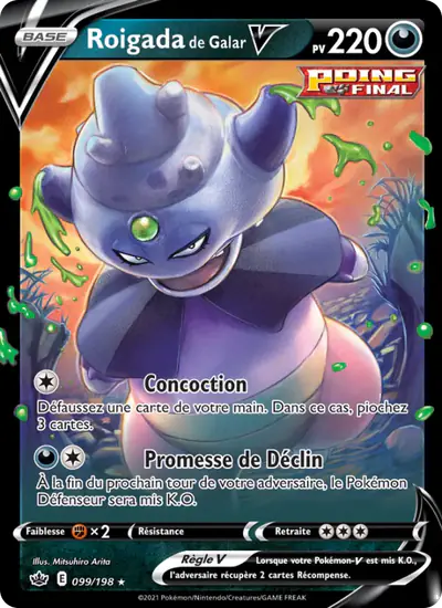 Image de la carte Pokemon Roigada de Galar V 099/198