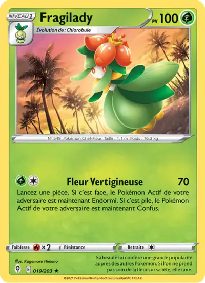Image de la carte Pokemon Fragilady 010/203