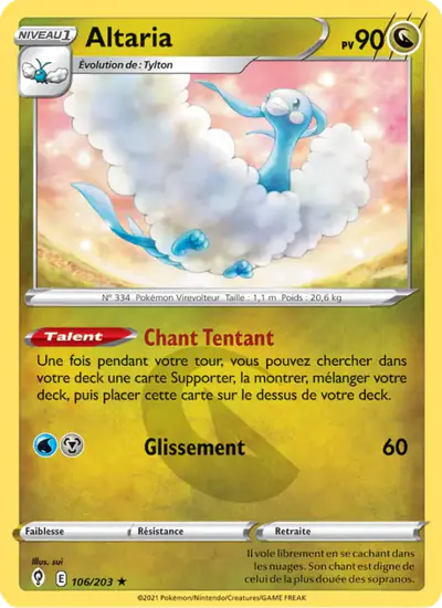 Image de la carte Pokemon Altaria 106/203