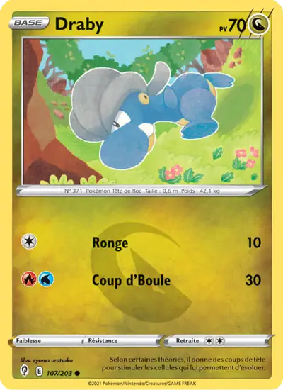 Image de la carte Pokemon Draby 107/203