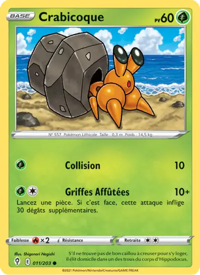 Image de la carte Pokemon Crabicoque 011/203
