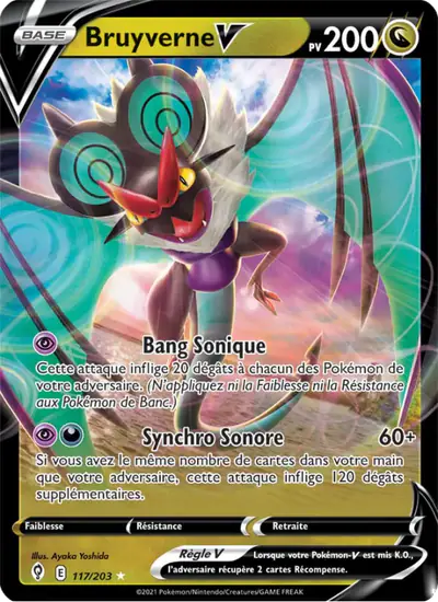 Image de la carte Pokemon Bruyverne V 117/203