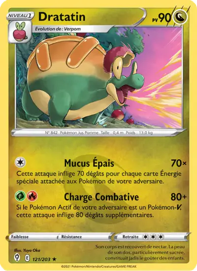 Image de la carte Pokemon Dratatin 121/203