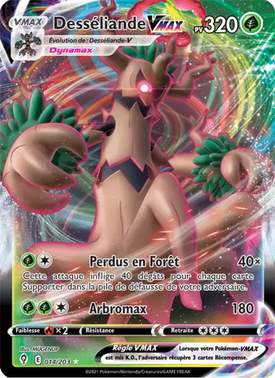 Image de la carte Pokemon Desséliande VMAX 014/203