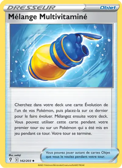Image de la carte Pokemon Mélange Multivitaminé 142/203