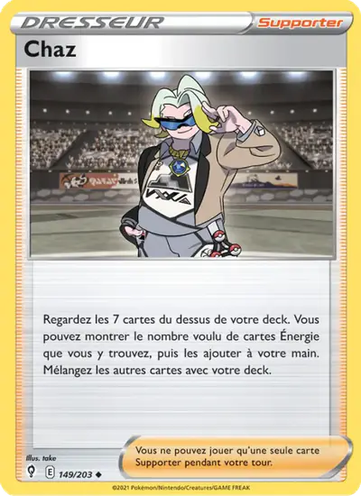 Image de la carte Pokemon Chaz 149/203
