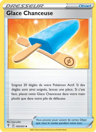 Image de la carte Pokemon Glace Chanceuse 150/203