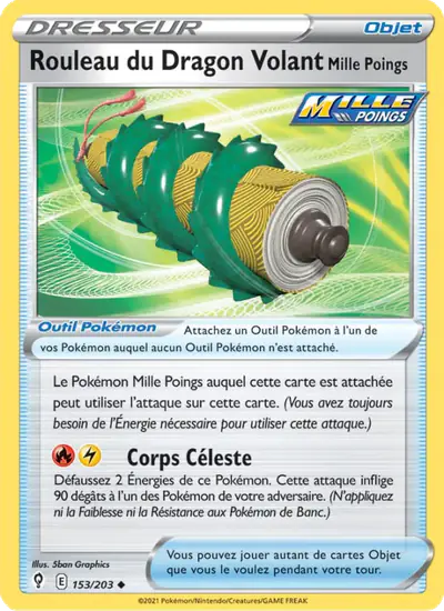 Image de la carte Pokemon Rouleau du Dragon Volant Mille Poings 153/203
