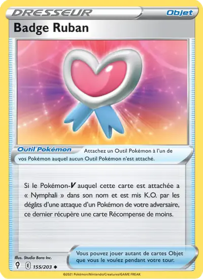 Image de la carte Pokemon Badge Ruban 155/203