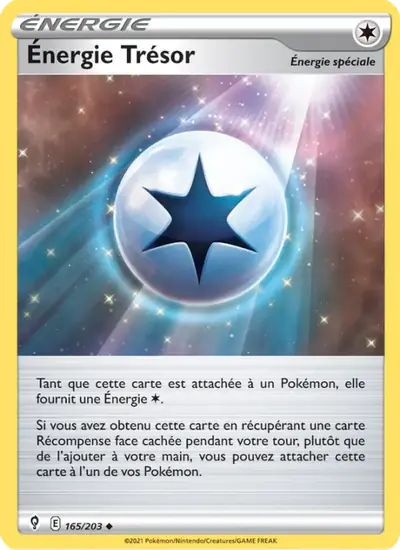 Image de la carte Pokemon Énergie Trésor 165/203