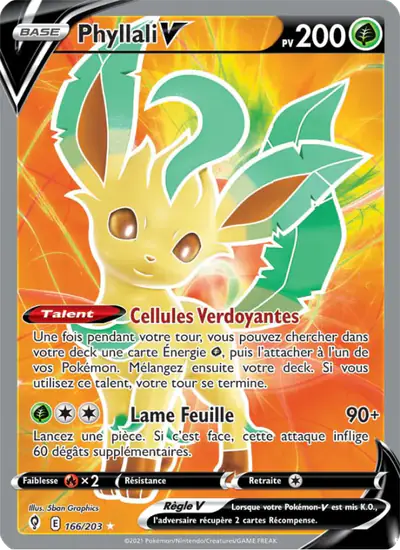 Image de la carte Pokemon Phyllali V 166/203