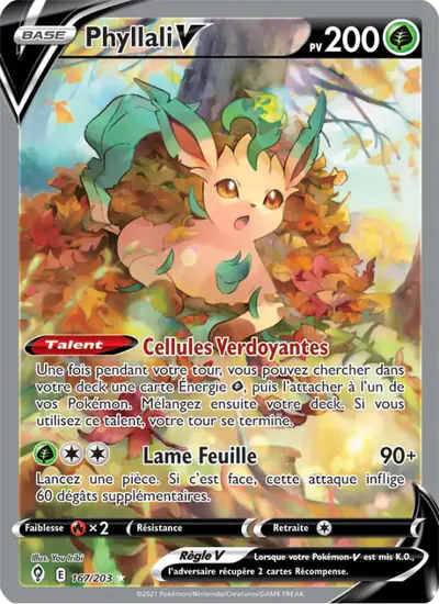 Image de la carte Pokemon Phyllali V 167/203