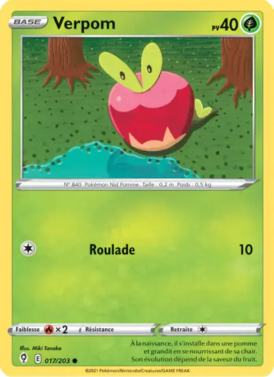 Image de la carte Pokemon Verpom 017/203