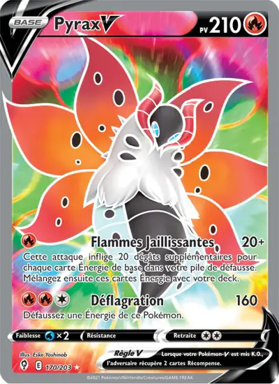 Image de la carte Pokemon Pyrax V 170/203