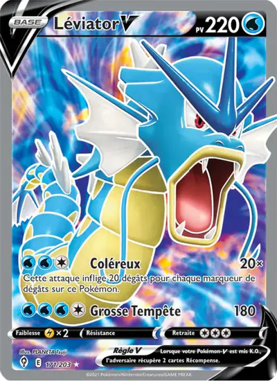 Image de la carte Pokemon Léviator V 171/203