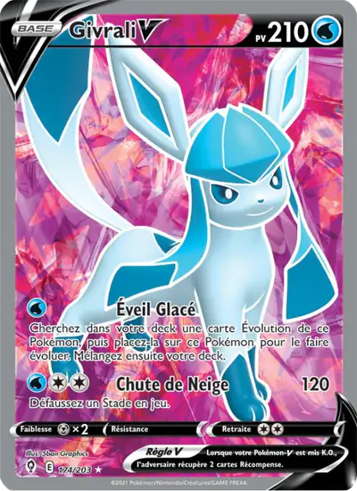 Image de la carte Pokemon Givrali V 174/203