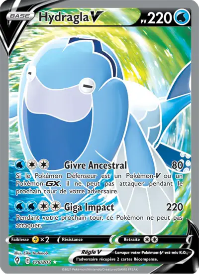 Image de la carte Pokemon Hydragla V 176/203