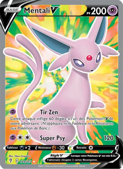 Image de la carte Pokemon Mentali V 179/203