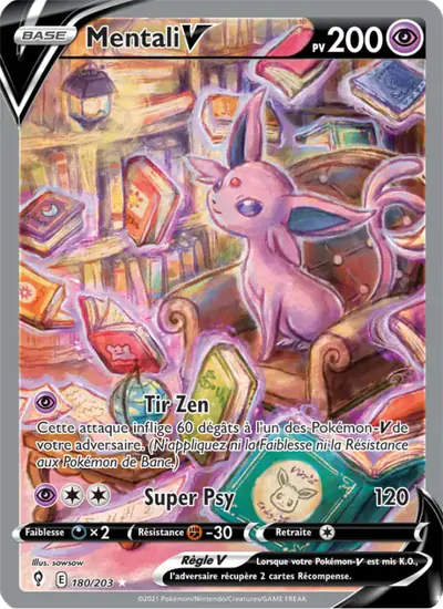 Image de la carte Pokemon Mentali V 180/203