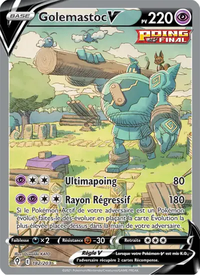Image de la carte Pokemon Golemastoc V 182/203
