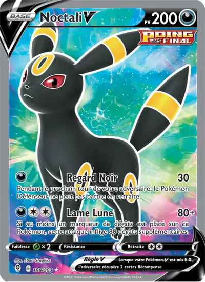 Image de la carte Pokemon Noctali V 188/203