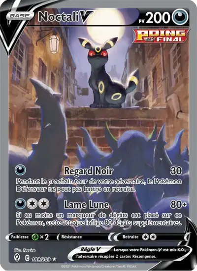 Image de la carte Pokemon Noctali V 189/203