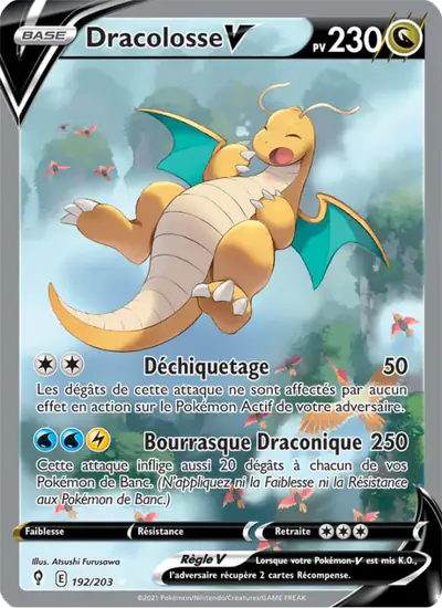 Image de la carte Pokemon Dracolosse V 192/203