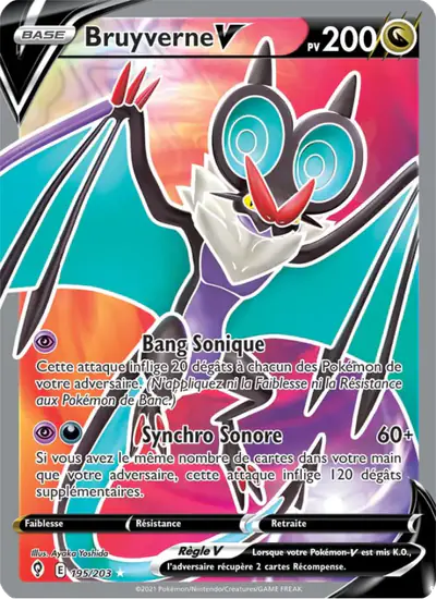 Image de la carte Pokemon Bruyverne V 195/203