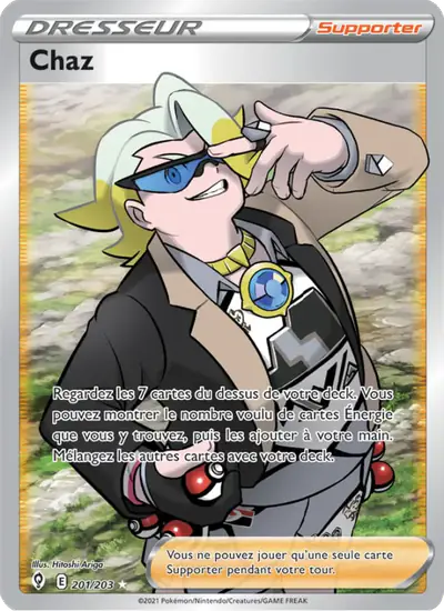 Image de la carte Pokemon Chaz 201/203