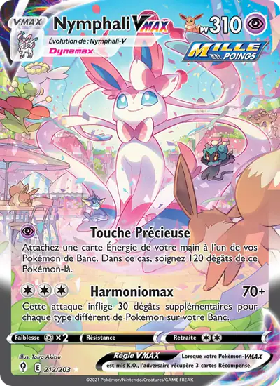 Image de la carte Pokemon Nymphali VMAX 212/203