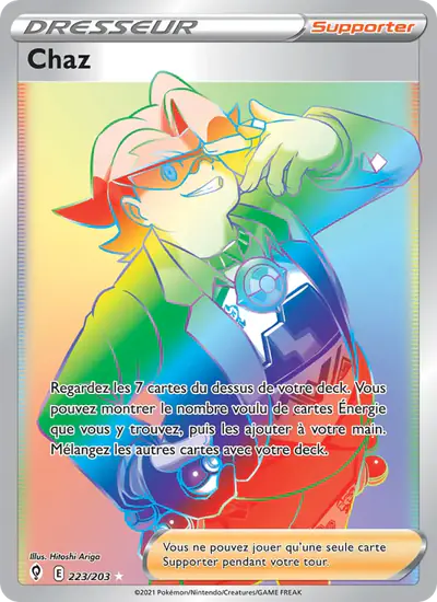 Image de la carte Pokemon Chaz 223/203