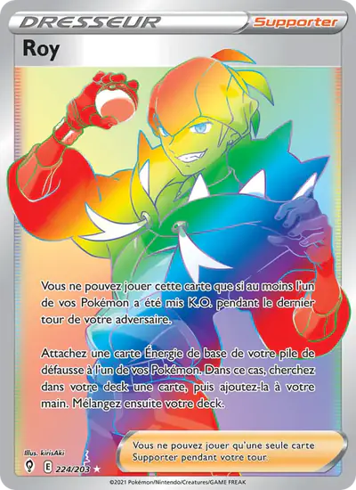 Image de la carte Pokemon Roy 224/203