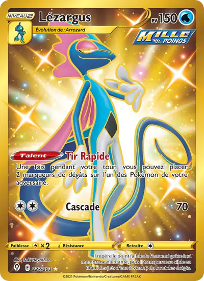 Image de la carte Pokemon Lézargus 227/203