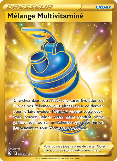 Image de la carte Pokemon Mélange Multivitaminé 229/203