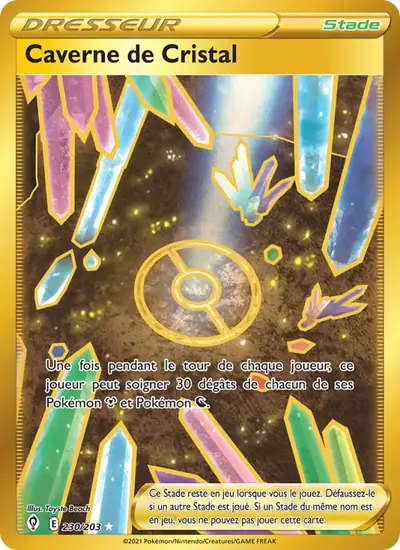 Image de la carte Pokemon Caverne de Cristal 230/203
